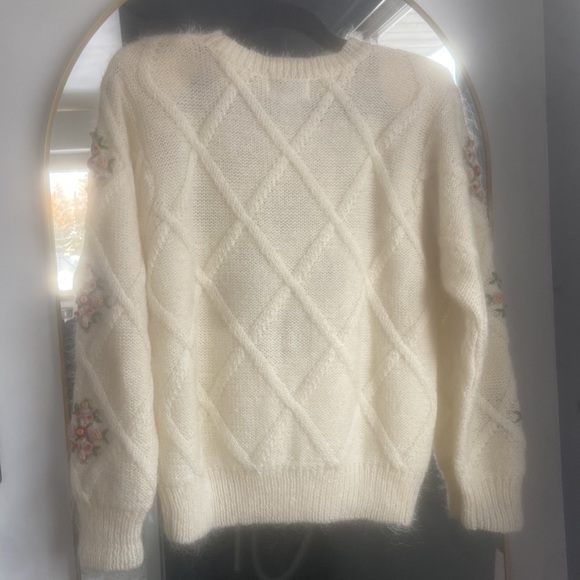 Embroidered knit sweater-Vintage Marnie West - Picture 4 of 5